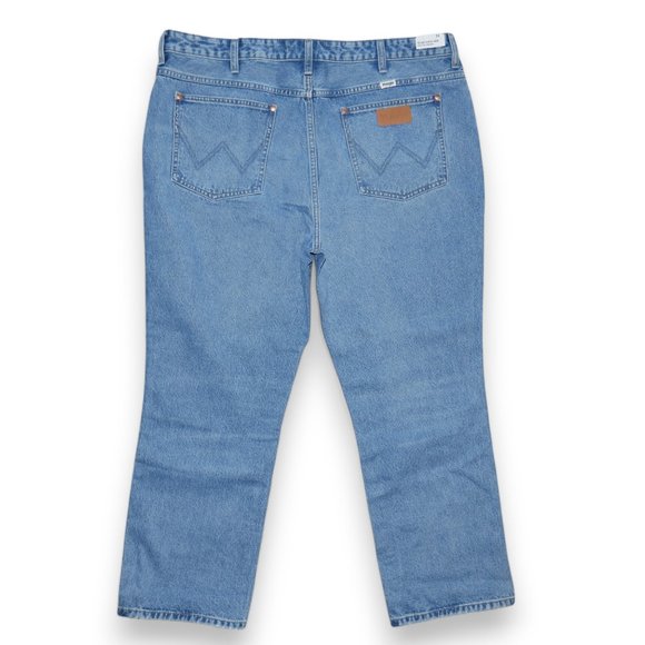 Wrangler Women's Wild West 603 High Rise Distressed Cropped Jeans Size 34x28 - Picture 15 of 16